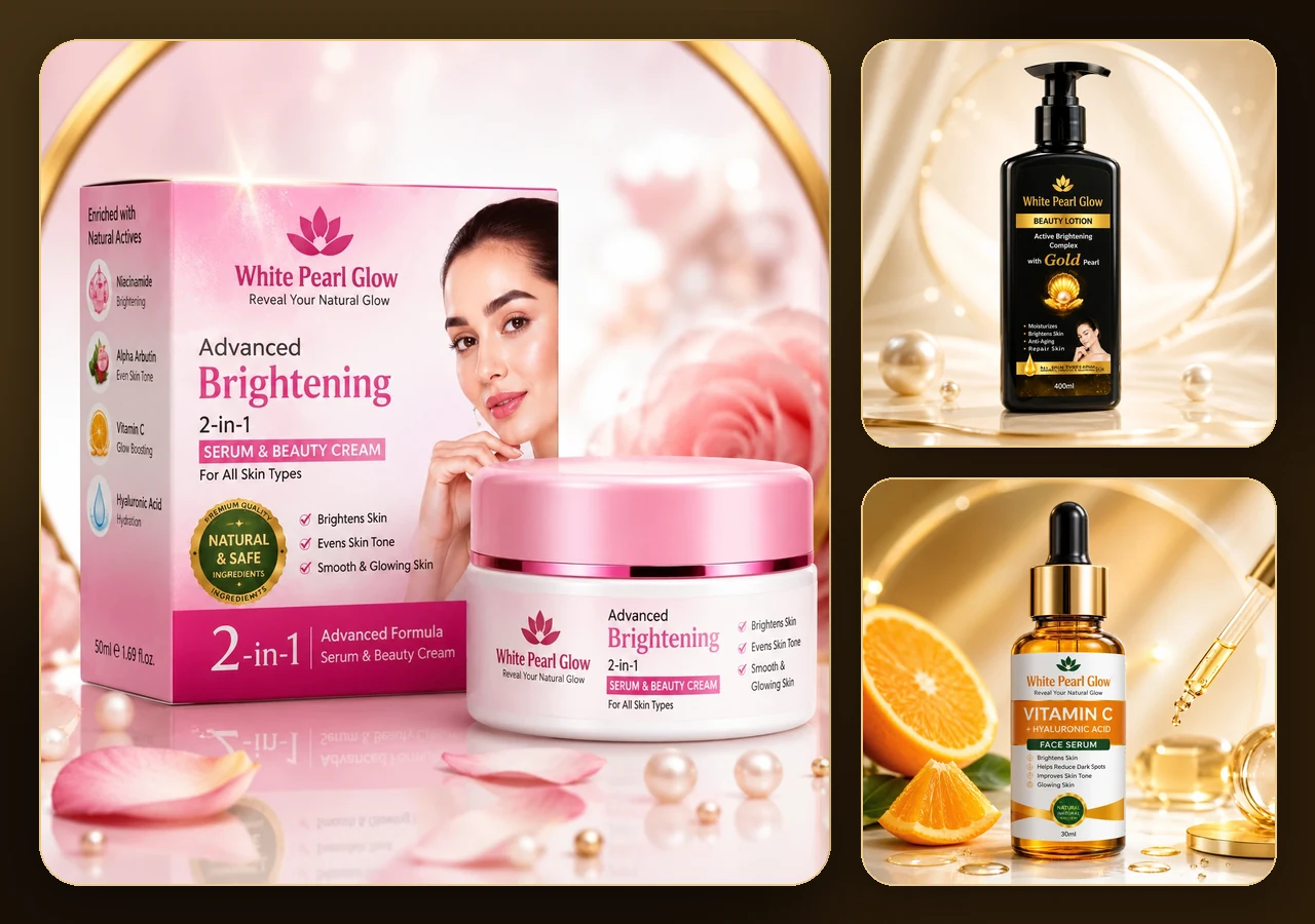 White Pearl Glow premium Pakistani skincare collection